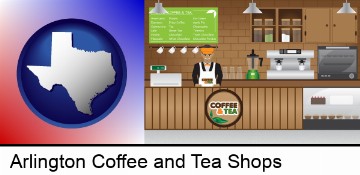 coffee and tea shop in Arlington, TX