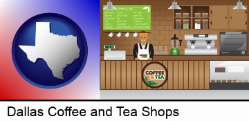 coffee and tea shop in Dallas, TX
