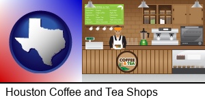 Houston, Texas - coffee and tea shop