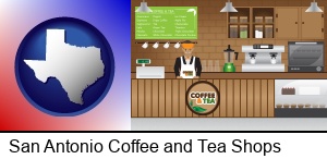 San Antonio, Texas - coffee and tea shop