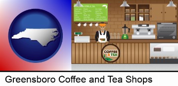 coffee and tea shop in Greensboro, NC